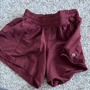 Lululemon Burgundy Athletic Shorts. 4 TALL. Barely worn